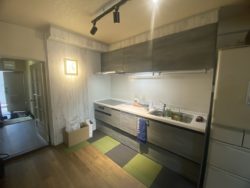 L型 システムキッチン → I型 2550 IH、食洗器　マンションリフォーム